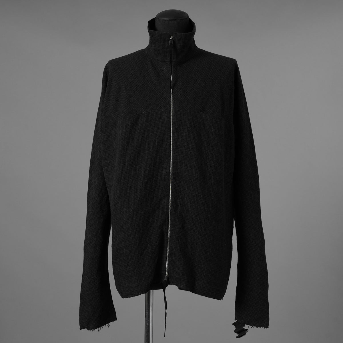 新品 m.a+ エムエークロス / 26SS zipped tall collar shirt jacket wt. pockets / H252DZ/P / LCK シャツ ジャケット / H252DZ / size 54 (BLACK) 352090-uen