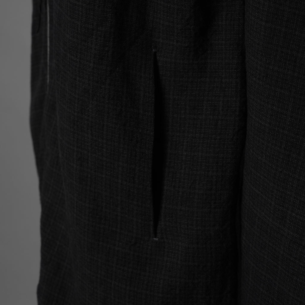 新品 m.a+ エムエークロス / 26SS zipped tall collar shirt jacket wt. pockets / H252DZ/P / LCK シャツ ジャケット / size 54 (BLACK) 352090-uen