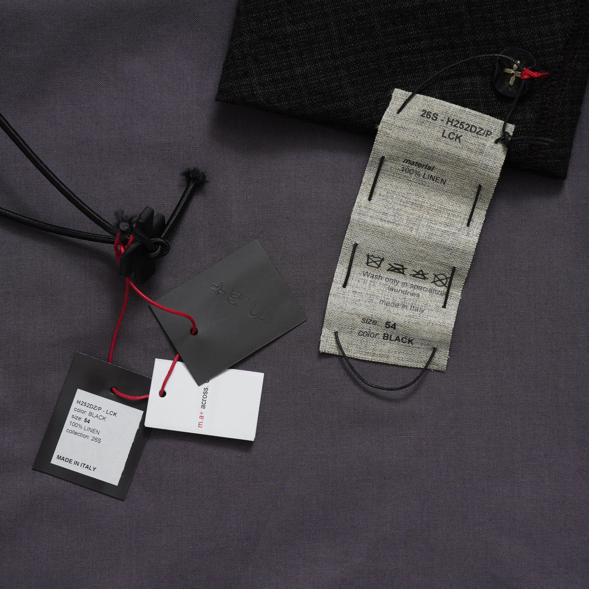 新品 m.a+ エムエークロス / 26SS zipped tall collar shirt jacket wt. pockets / H252DZ/P / LCK シャツ ジャケット / H252DZ / size 54 (BLACK) 352090-uen