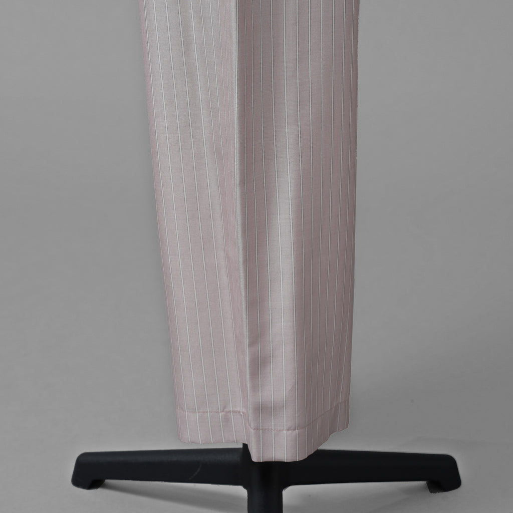 新品 希少 CELINE セリーヌ / 24SS 麻布台ヒルズ限定 トリオンフロゴ入り ストライプシルク パジャマ セットアップ / 長袖シャツ / パンツ / 2C17B948S / 2P26A948S / size 36 (LIGHHT PINK) レディース