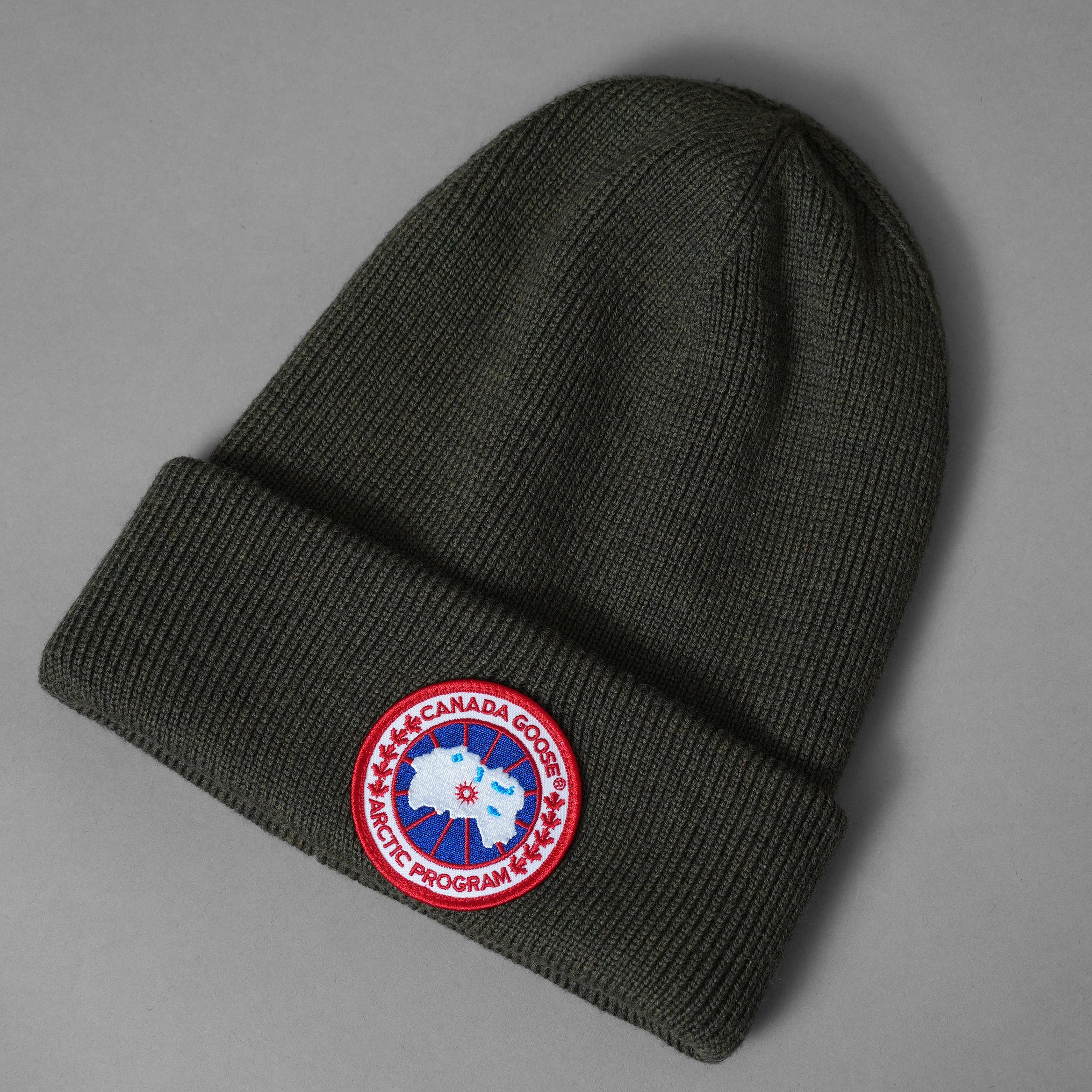 Canada Goose カナダグース / 美品 Arctic Disc Toque アークティック ディスク トーク ニットビーニー アクセサリー / 6936M / GREEN 123019-alm