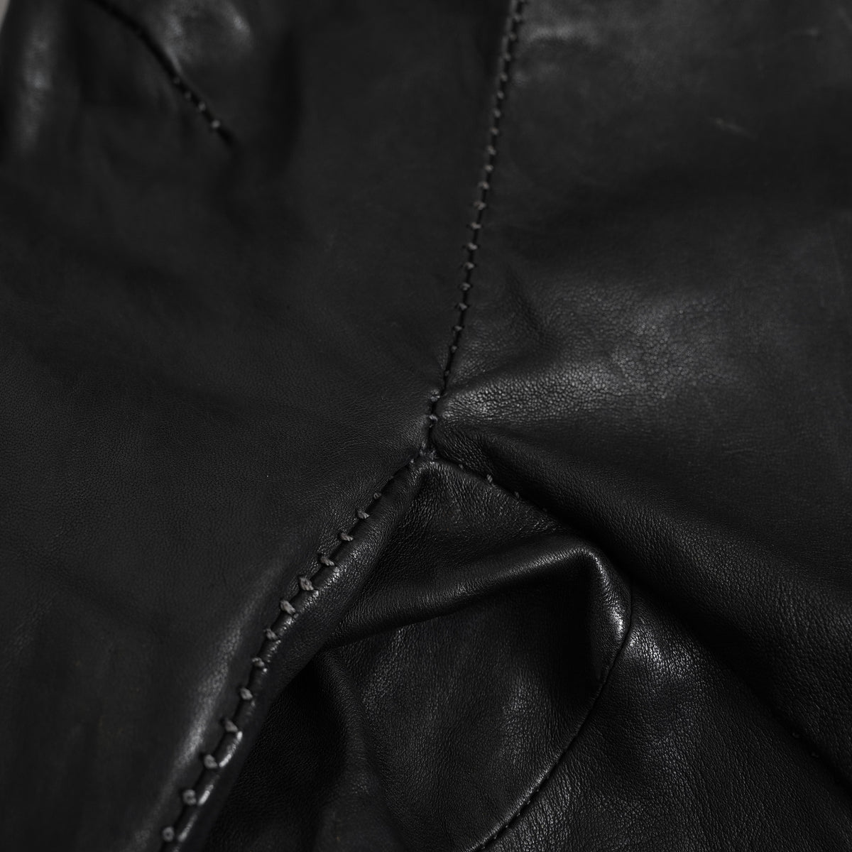 inarnation インカネーション / 22SS Sheep Object Dyed Shirt Jacket オーバーロック シープレザー シャツジャケット / size S (BLACK) 123017-alm