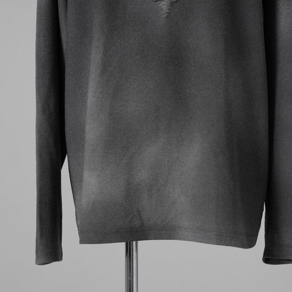 DIESEL ディーゼル / 美品 25SS S-RUBEN ランウェイ クラッシュ加工クルーネック スウェット / A18216 / size L (GRAY) 352089-in-ue