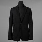 新品 1PIU1UGUALE3 ウノピゥウノウグァーレトレ x Del Piero ADP / 23AW デルピエロ コラボ JETSET GRANVIA TAILORED JACKET テーラードジャケット アウター / MDB001 PEU002 / size 4 (BLACK) 123020-alm