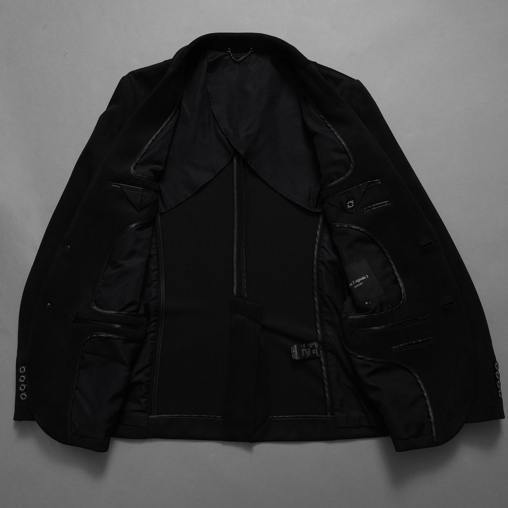 新品 1PIU1UGUALE3 ウノピゥウノウグァーレトレ x Del Piero ADP / 23AW デルピエロ コラボ JETSET GRANVIA TAILORED JACKET テーラードジャケット アウター / MDB001 PEU002 / size 4 (BLACK) 123020-alm