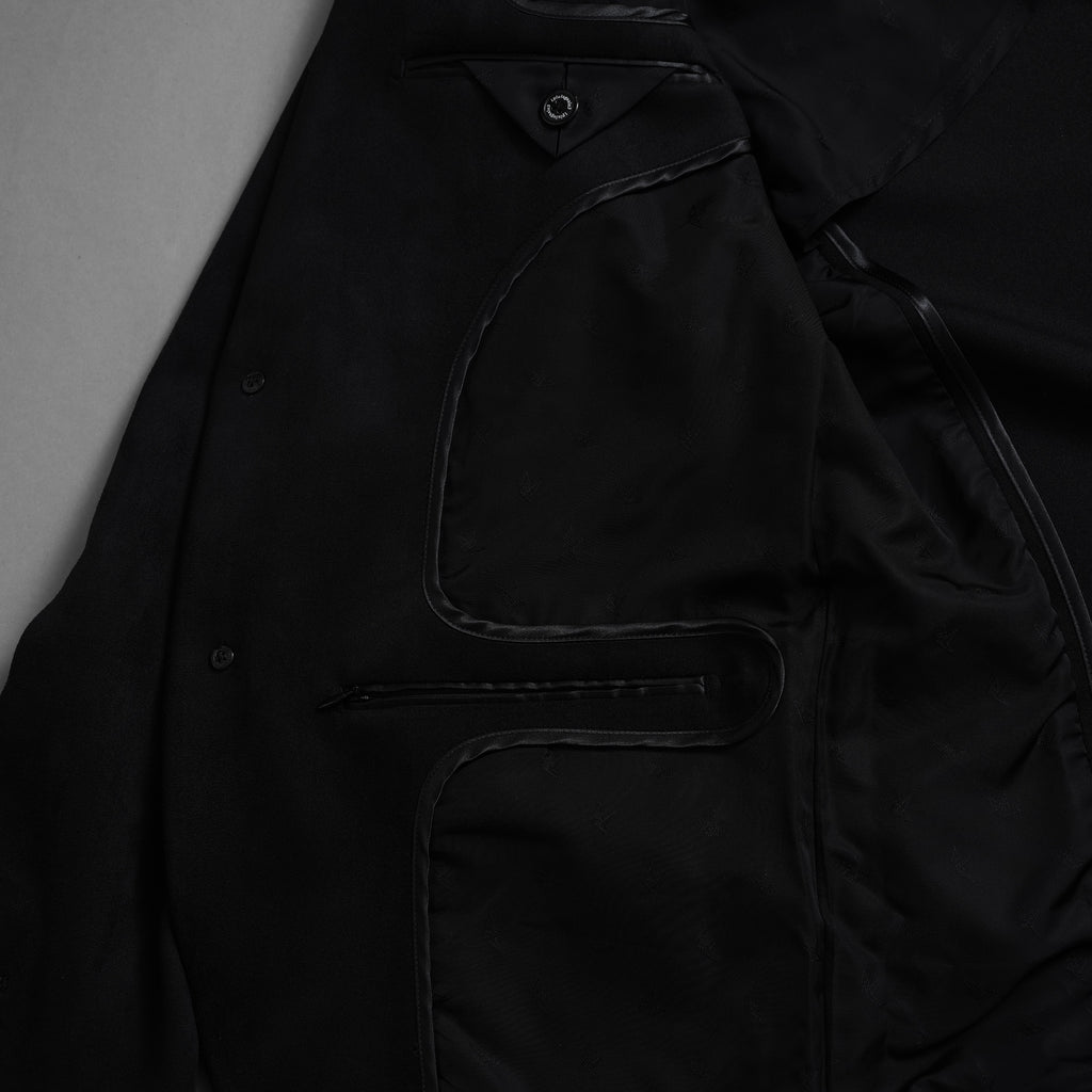 新品 1PIU1UGUALE3 ウノピゥウノウグァーレトレ x Del Piero ADP / 23AW デルピエロ コラボ JETSET GRANVIA TAILORED JACKET テーラードジャケット アウター / MDB001 PEU002 / size 4 (BLACK) 123020-alm