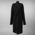 m.a+ エムエークロス / 美品 23SS hand painted hooded unlined cardigan coat / フーデッド コート / C328-HP/JM4 / size 48 (BLACK)