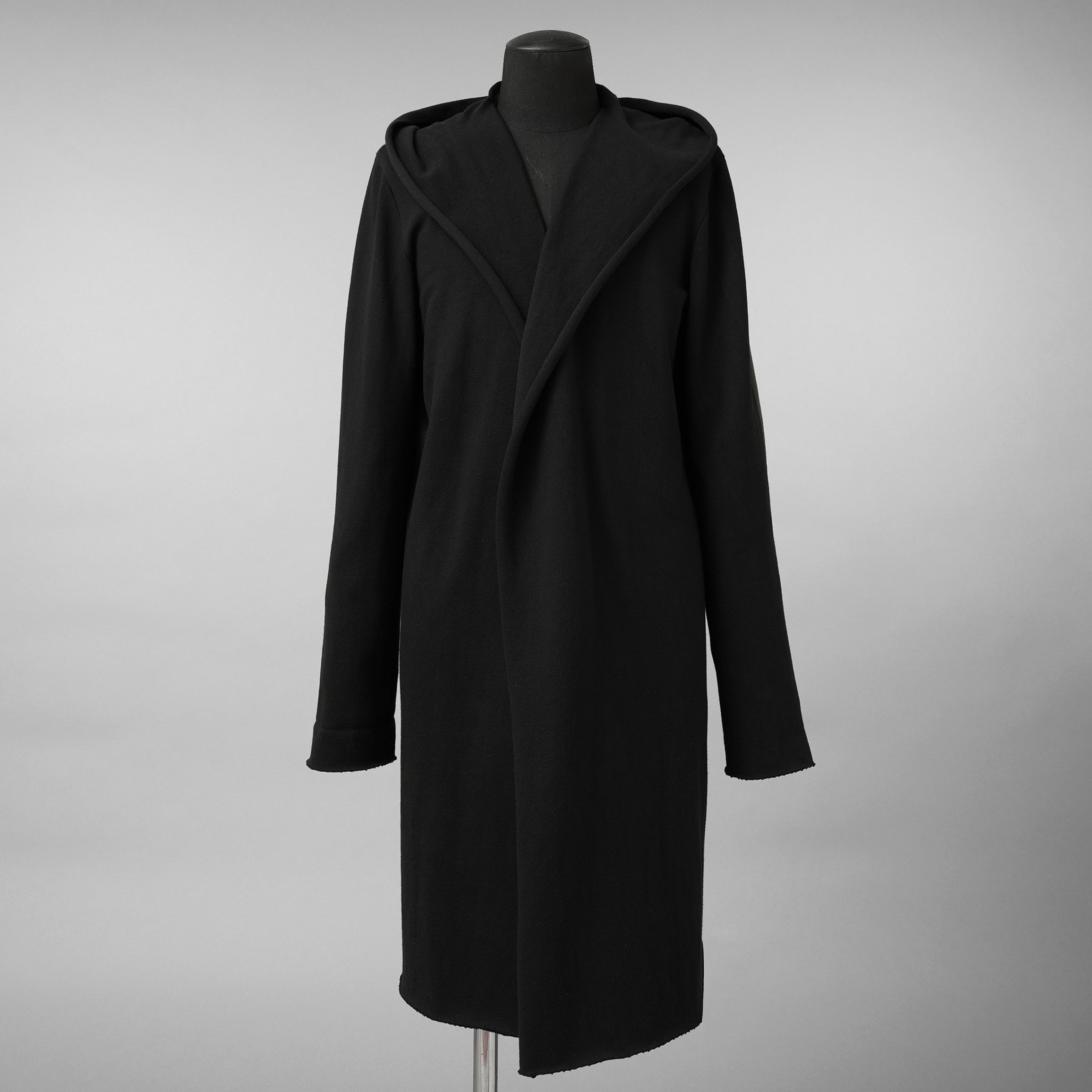 m.a+ エムエークロス / 美品 23SS hand painted hooded unlined cardigan coat / フーデッド コート / C328-HP/JM4 / size 48 (BLACK)