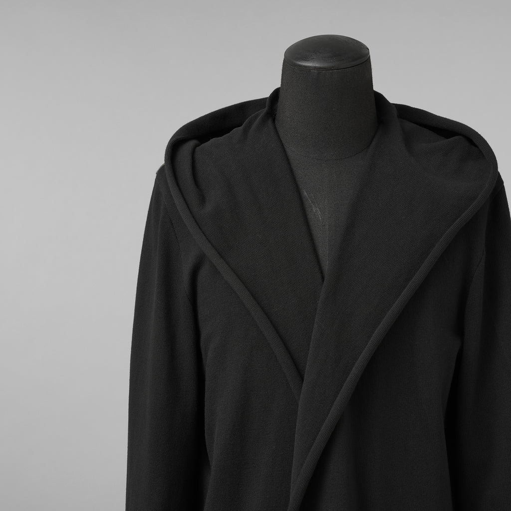 m.a+ エムエークロス / 美品 23SS hand painted hooded unlined cardigan coat / フーデッド コート / C328-HP/JM4 / size 48 (BLACK)