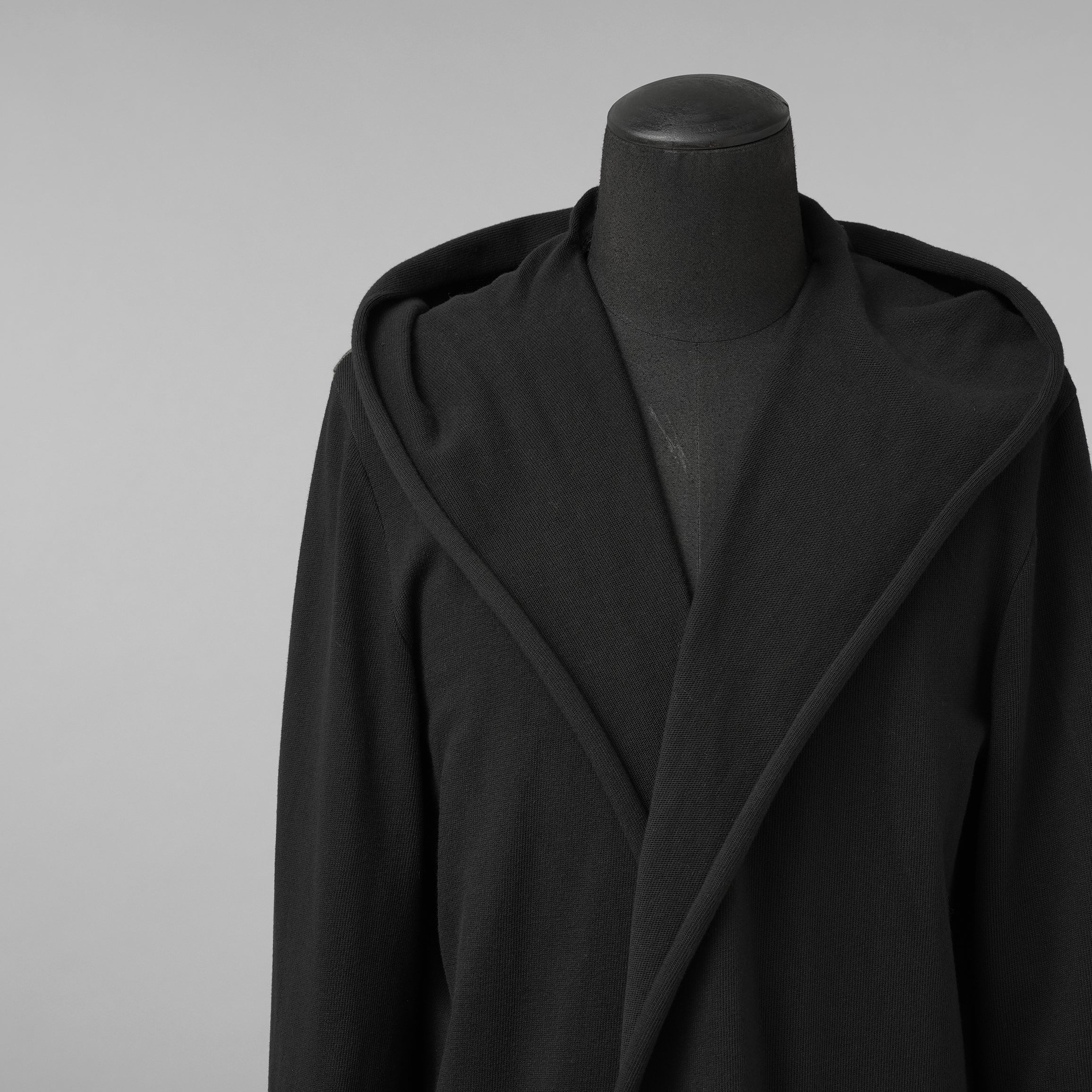 m.a+ エムエークロス / 美品 23SS hand painted hooded unlined cardigan coat / フーデッド コート / C328-HP/JM4 / size 48 (BLACK)