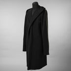 m.a+ エムエークロス / 美品 23SS hand painted hooded unlined cardigan coat / フーデッド コート / C328-HP/JM4 / size 48 (BLACK)