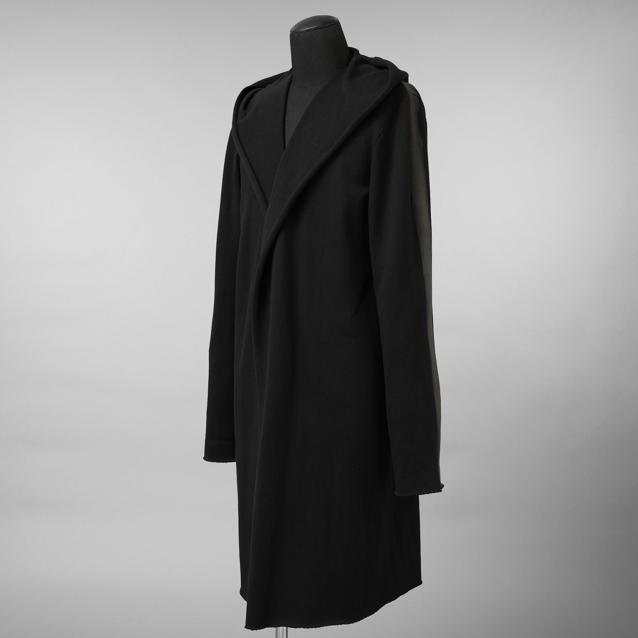 m.a+ エムエークロス / 美品 23SS hand painted hooded unlined cardigan coat / フーデッド コート / C328-HP/JM4 / size 48 (BLACK)