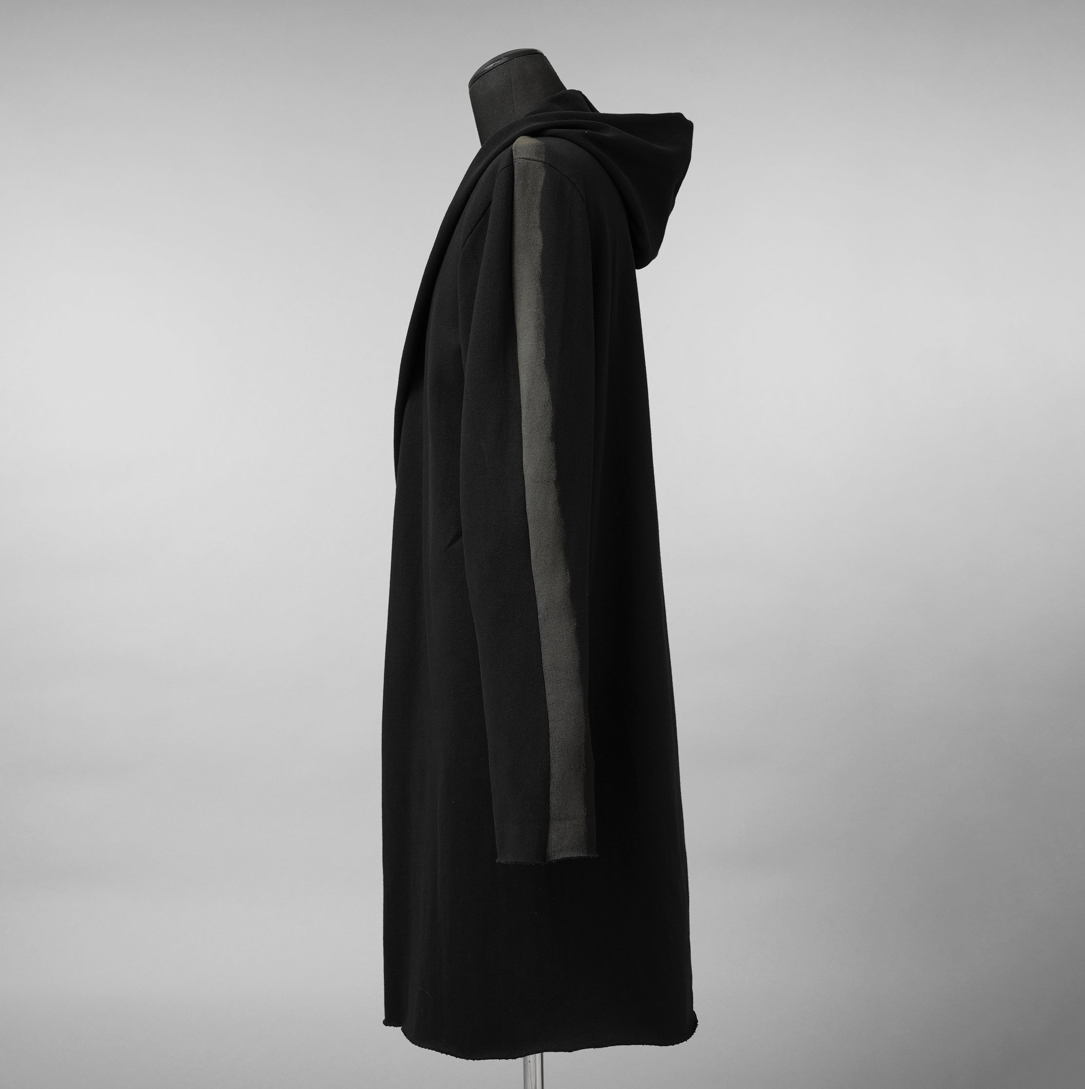 m.a+ エムエークロス / 美品 23SS hand painted hooded unlined cardigan coat / フーデッド コート / C328-HP/JM4 / size 48 (BLACK)