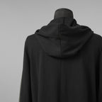 m.a+ エムエークロス / 美品 23SS hand painted hooded unlined cardigan coat / フーデッド コート / C328-HP/JM4 / size 48 (BLACK)