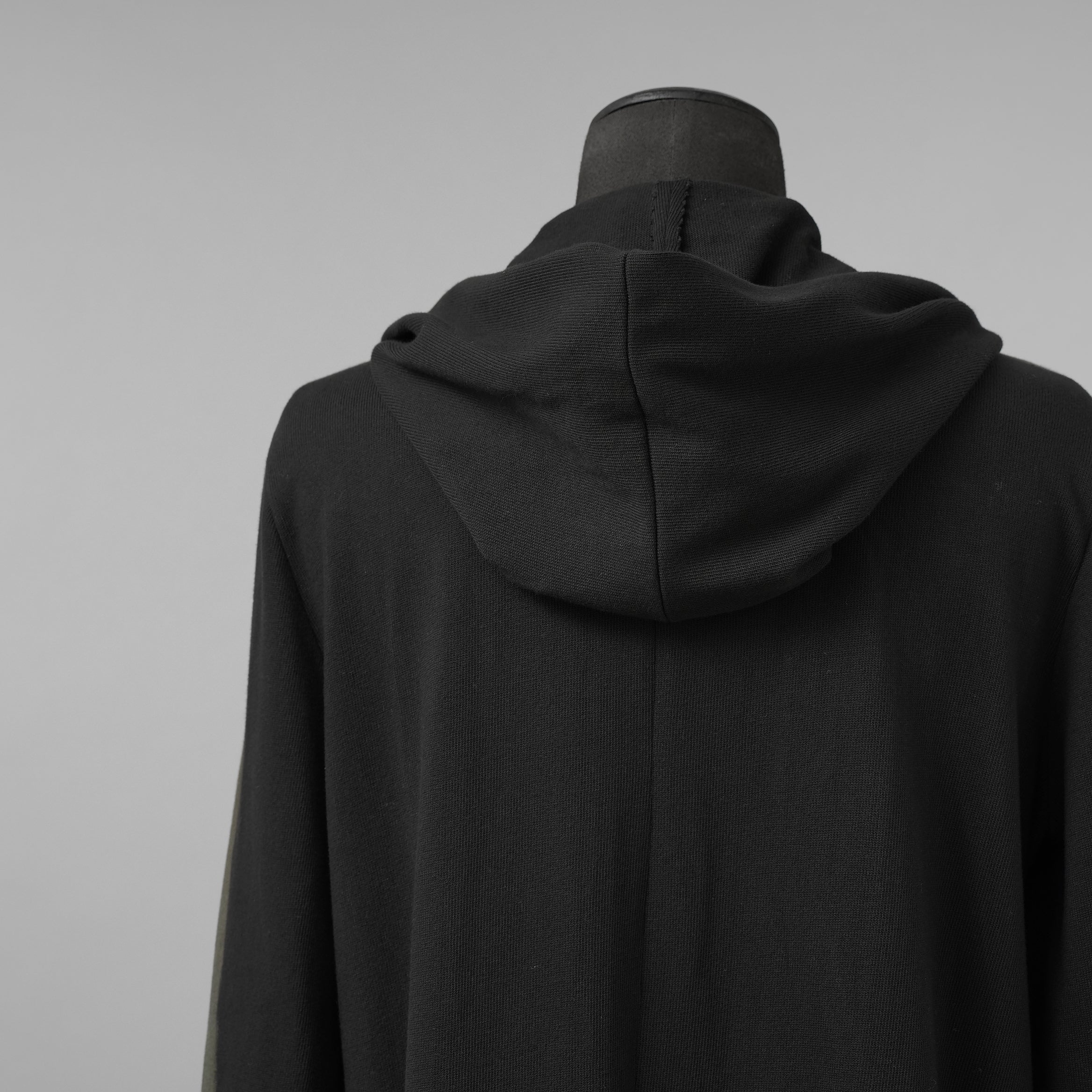 m.a+ エムエークロス / 美品 23SS hand painted hooded unlined cardigan coat / フーデッド コート / C328-HP/JM4 / size 48 (BLACK)