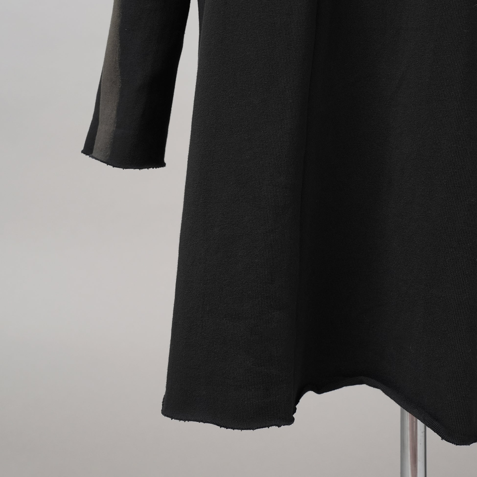 m.a+ エムエークロス / 美品 23SS hand painted hooded unlined cardigan coat / フーデッド コート / C328-HP/JM4 / size 48 (BLACK)