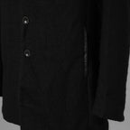 bajra バジュラ / 美品 25AW ウール リネン コットン ツイード カウハイドアクセント 3ボタン ジャケット / 159BJ01 / size 3 (BLACK) 352087-in-ue
