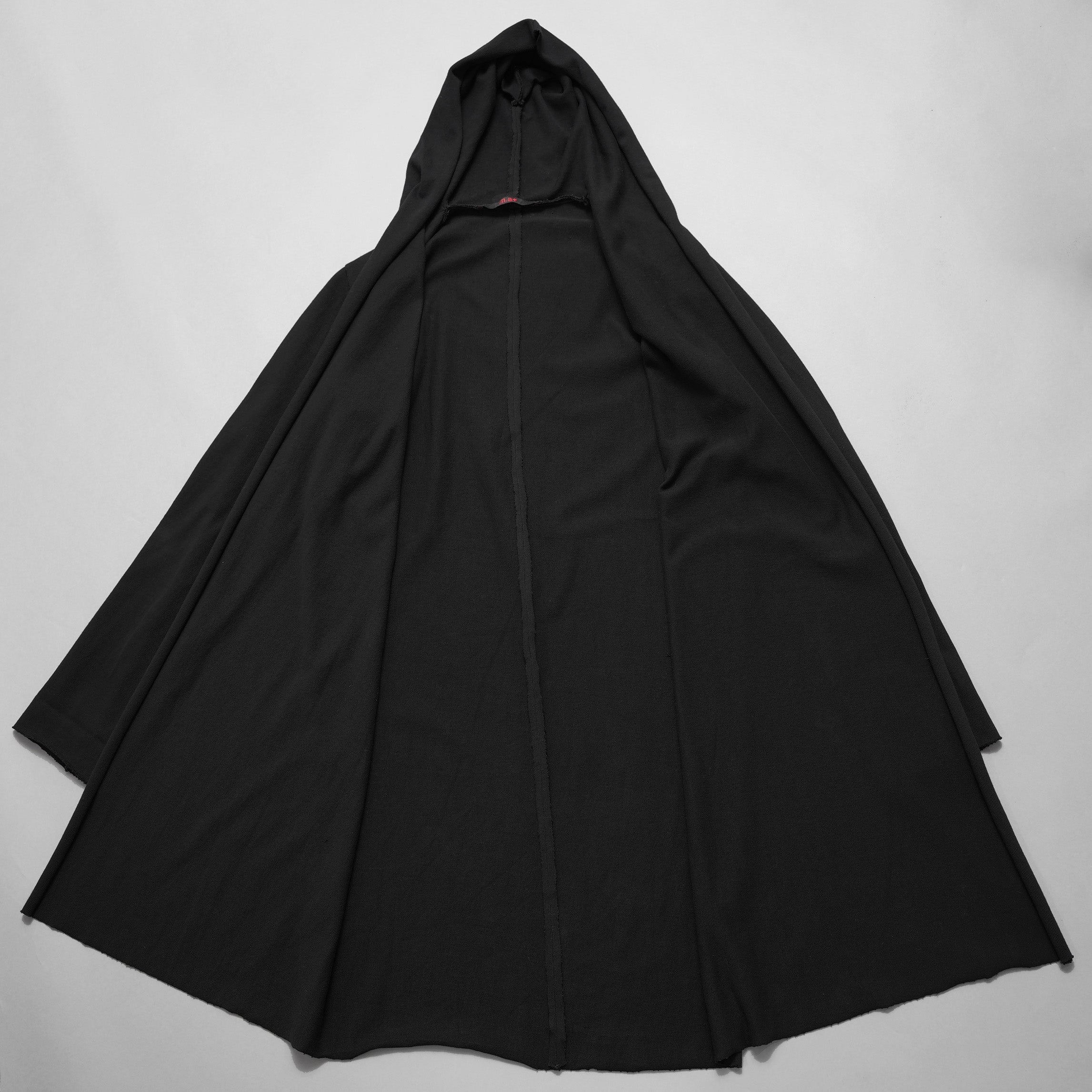 m.a+ エムエークロス / 美品 23SS hand painted hooded unlined cardigan coat / フーデッド コート / C328-HP/JM4 / size 48 (BLACK)
