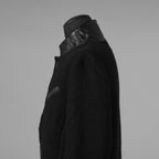 bajra バジュラ / 美品 25AW ウール リネン コットン ツイード カウハイドアクセント 3ボタン ジャケット / 159BJ01 / size 3 (BLACK) 352087-in-ue