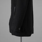 bajra バジュラ / 美品 25AW ウール リネン コットン ツイード カウハイドアクセント 3ボタン ジャケット / 159BJ01 / size 3 (BLACK) 352087-in-ue