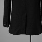 bajra バジュラ / 美品 25AW ウール リネン コットン ツイード カウハイドアクセント 3ボタン ジャケット / 159BJ01 / size 3 (BLACK) 352087-in-ue