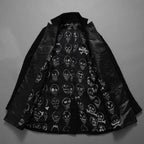 bajra バジュラ / 美品 25AW ウール リネン コットン ツイード カウハイドアクセント 3ボタン ジャケット / 159BJ01 / size 3 (BLACK) 352087-in-ue