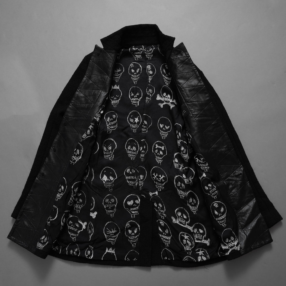 bajra バジュラ / 美品 25AW ウール リネン コットン ツイード カウハイドアクセント 3ボタン ジャケット / 159BJ01 / size 3 (BLACK) 352087-in-ue