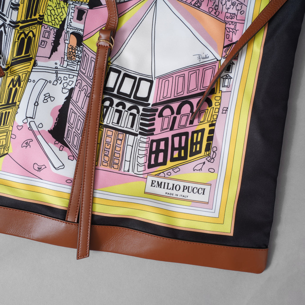 EMILIO PUCCI エミリオ プッチ / 美品 22SS Battisteroバッティステロ プリント HOBO BAG ショルダーバッグ  バッグ / MULTI COLOR レディース 352084-izm