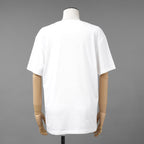 VALENTINO ヴァレンティノ / 22SS ロゴプリント エンブロイダリー  レースパネル  半袖Tシャツ / size XS (WHITE) レディース