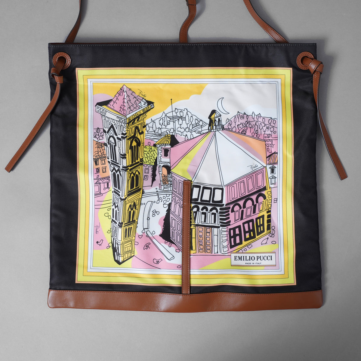 EMILIO PUCCI エミリオ プッチ / 美品 22SS Battisteroバッティステロ プリント HOBO BAG ショルダーバッグ  バッグ / MULTI COLOR レディース 352084-izm