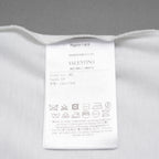 VALENTINO ヴァレンティノ / 22SS ロゴプリント エンブロイダリー  レースパネル  半袖Tシャツ / size XS (WHITE) レディース