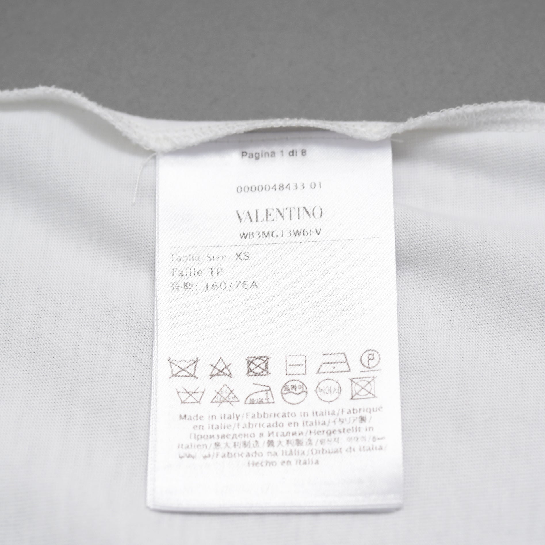 VALENTINO ヴァレンティノ / 22SS ロゴプリント エンブロイダリー  レースパネル  半袖Tシャツ / size XS (WHITE) レディース