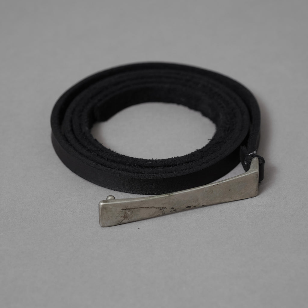 incarnation インカネーション / 美品 HORSE LEATHER LONG BUCKLE BELT ベルト アクセサリー / BLACK 352088-ymu