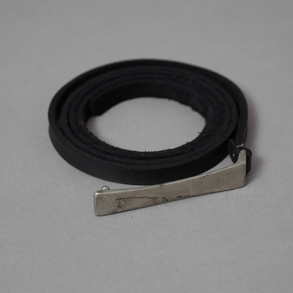 incarnation インカネーション / 美品 HORSE LEATHER LONG BUCKLE BELT ベルト アクセサリー / BLACK 352088-ymu