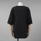 VALENTINO ヴァレンティノ /  20SS ロゴ レースパネル 半袖Tシャツ / オーバーサイズ  / WB3MG 14W6K7 / size S (BLACK) レディース