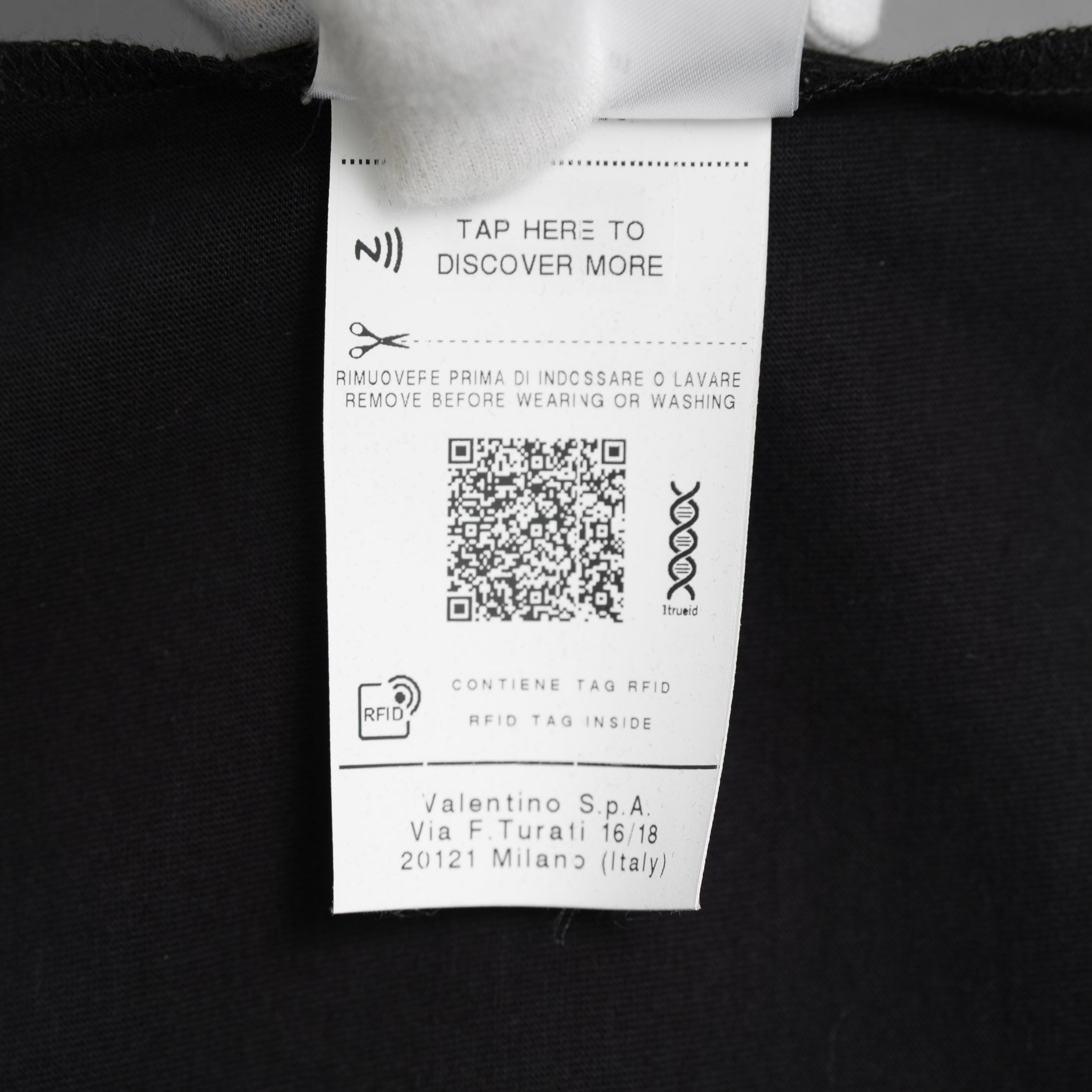 VALENTINO ヴァレンティノ /  20SS ロゴ レースパネル 半袖Tシャツ / オーバーサイズ  / WB3MG 14W6K7 / size S (BLACK) レディース