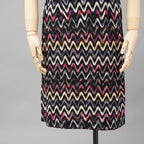 MISSONI ミッソーニ / 美品 23AW かぎ針編みニット 半袖ミニワンピース / DS23WG31 / size 44 (BLACK)