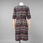 MISSONI ミッソーニ / 美品 23AW かぎ針編みニット 半袖ミニワンピース / DS23WG31 / size 44 (BLACK)