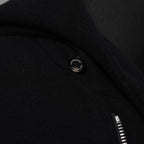 1PIU1UGUALE3 ウノピゥウノウグァーレトレ / 18AW 美品 WRAP NECK HOOD COAT ウールカシミア メルトンコート アウター / MRC060 WNY016 / size 4 (BLACK) 123023-alm