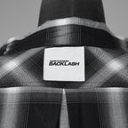ISAMU KATAYAMA BACKLASH イサムカタヤマ バックラッシュ / 美品 24SSレーヨン オリジナル オンブレチェック ガーメントダイ 長袖シャツ / 2026-01 / size M (BLACK) 352093-in-ue