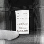 ISAMU KATAYAMA BACKLASH イサムカタヤマ バックラッシュ / 美品 24SSレーヨン オリジナル オンブレチェック ガーメントダイ 長袖シャツ / 2026-01 / size M (BLACK) 352093-in-ue