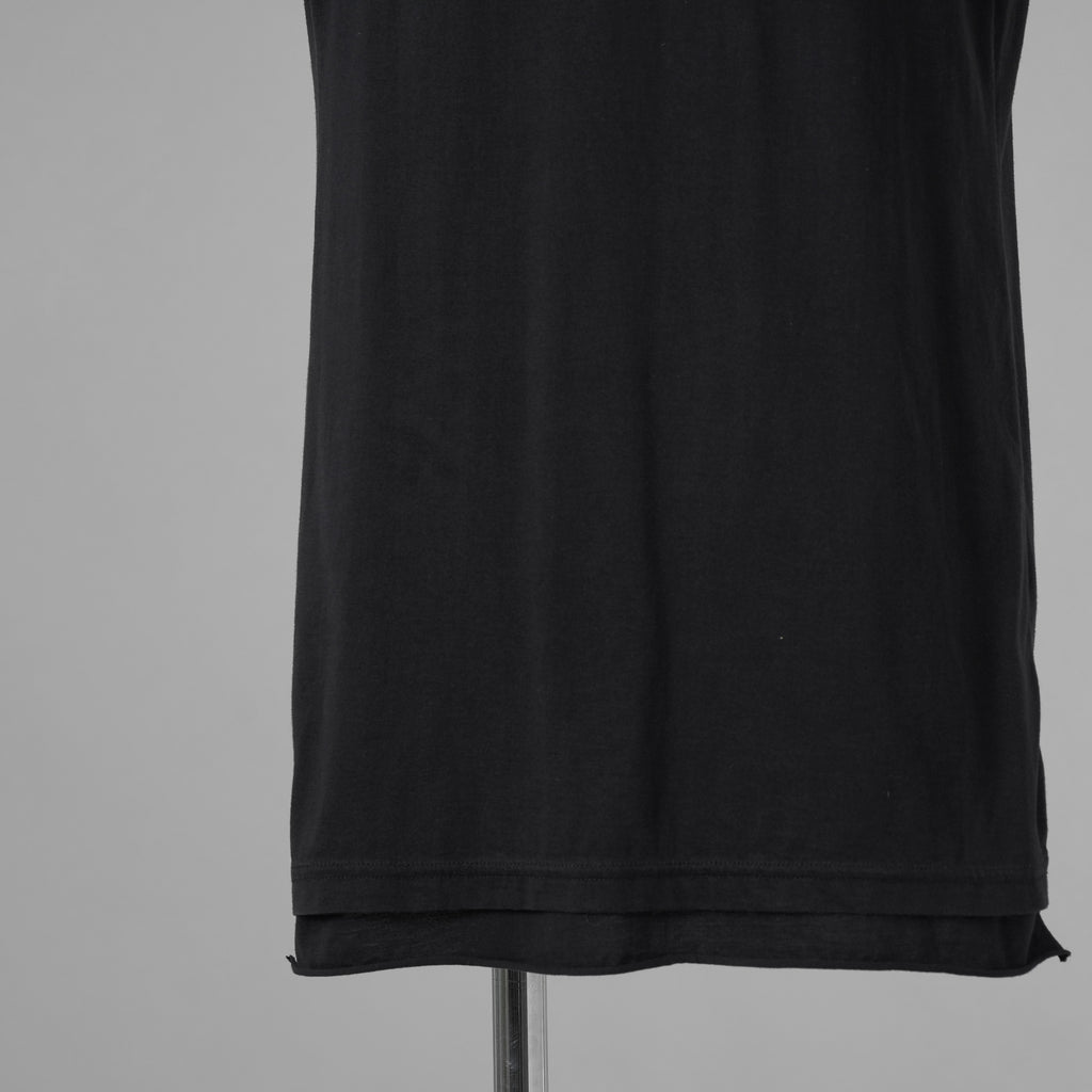 DEVOA デヴォア / コットンジャージ カットソー  半袖Tシャツ / size 2 (BLACK) 123021-alm