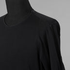 DEVOA デヴォア / コットンジャージ カットソー  半袖Tシャツ / size 2 (BLACK) 123021-alm