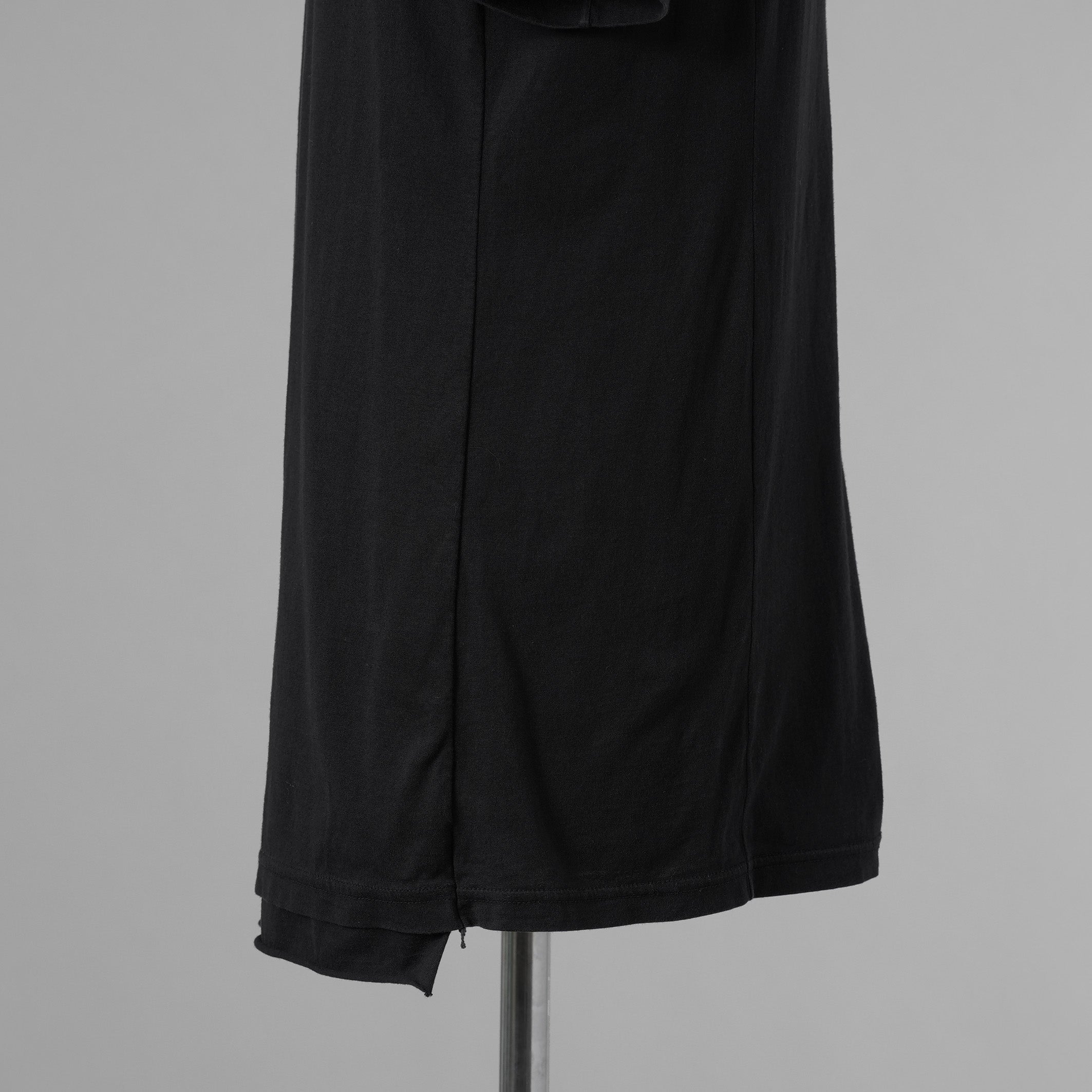 DEVOA デヴォア / コットンジャージ カットソー  半袖Tシャツ / size 2 (BLACK) 123021-alm