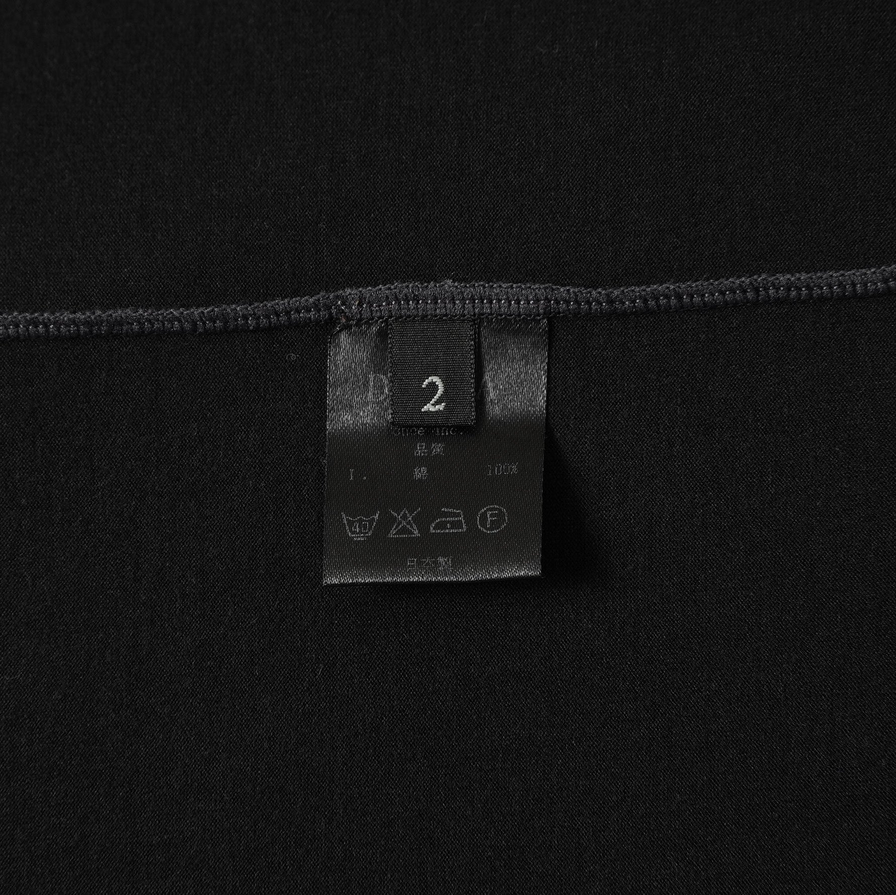 DEVOA デヴォア / コットンジャージ カットソー  半袖Tシャツ / size 2 (BLACK) 123021-alm