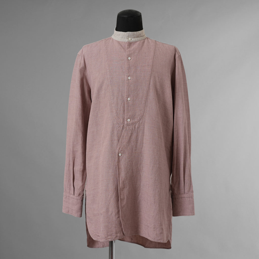 SUS-SOUS シュスー / 美品 22SS shirts officers 長袖シャツ / 07-SS02307C / size 9 (PINK) 123022-alm