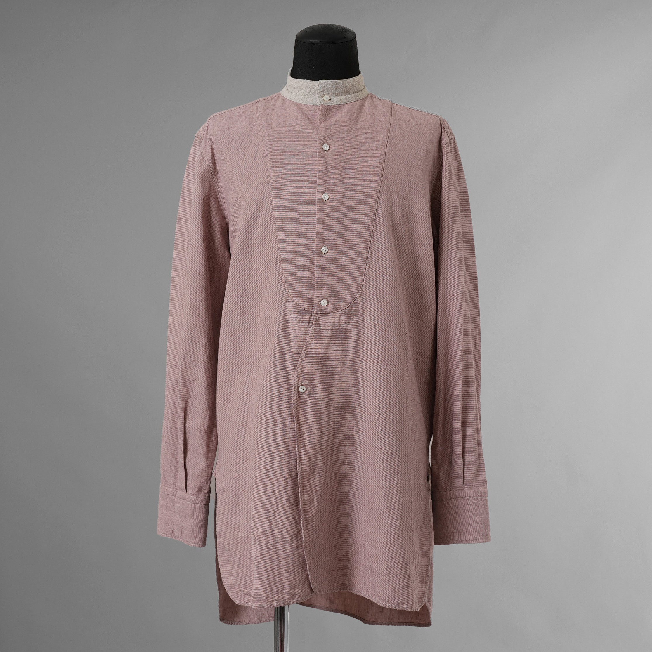 SUS-SOUS シュスー / 美品 22SS shirts officers 長袖シャツ / 07-SS02307C / size 9 (PINK) 123022-alm