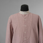 SUS-SOUS シュスー / 美品 22SS shirts officers 長袖シャツ / 07-SS02307C / size 9 (PINK) 123022-alm
