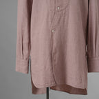 SUS-SOUS シュスー / 美品 22SS shirts officers 長袖シャツ / 07-SS02307C / size 9 (PINK) 123022-alm