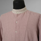 SUS-SOUS シュスー / 美品 22SS shirts officers 長袖シャツ / 07-SS02307C / size 9 (PINK) 123022-alm